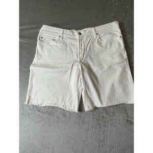 Genuine Red Engine  Original Denim‎ White Jean Shorts Womens Size 32 Made In USA
